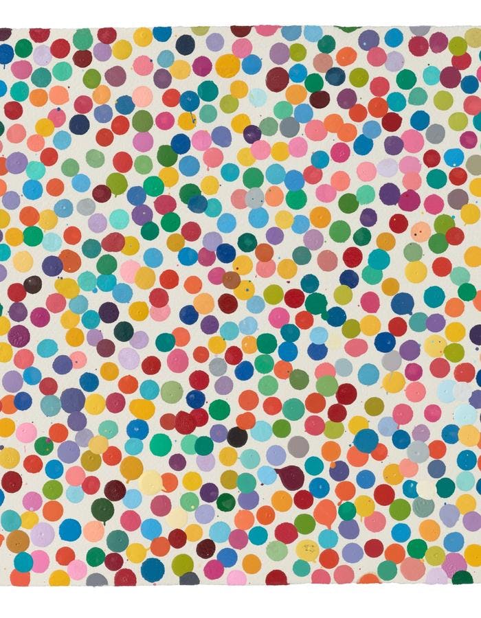 Cover Image for Damien Hirst is Concluding His Currency Experiment With Burning Paintings on Paper
